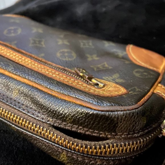 💯% LOUIS VUITTON Monogram Brown vintage Clutch bag - Picture 14 of 16